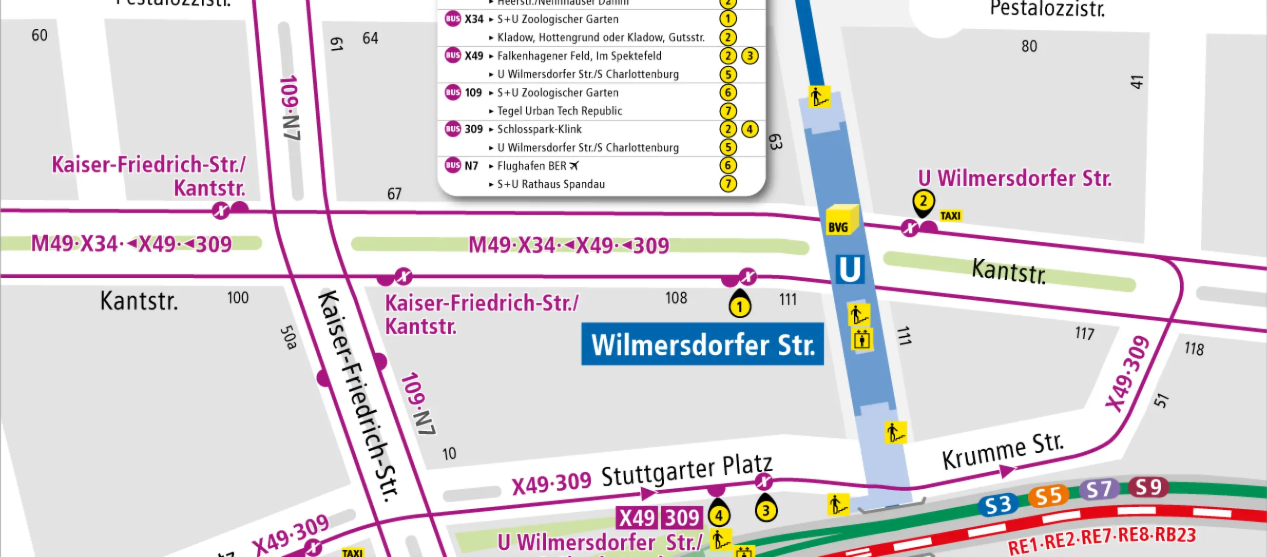 U Wilmersdorfer Str. Haltestelleninfo BVG
